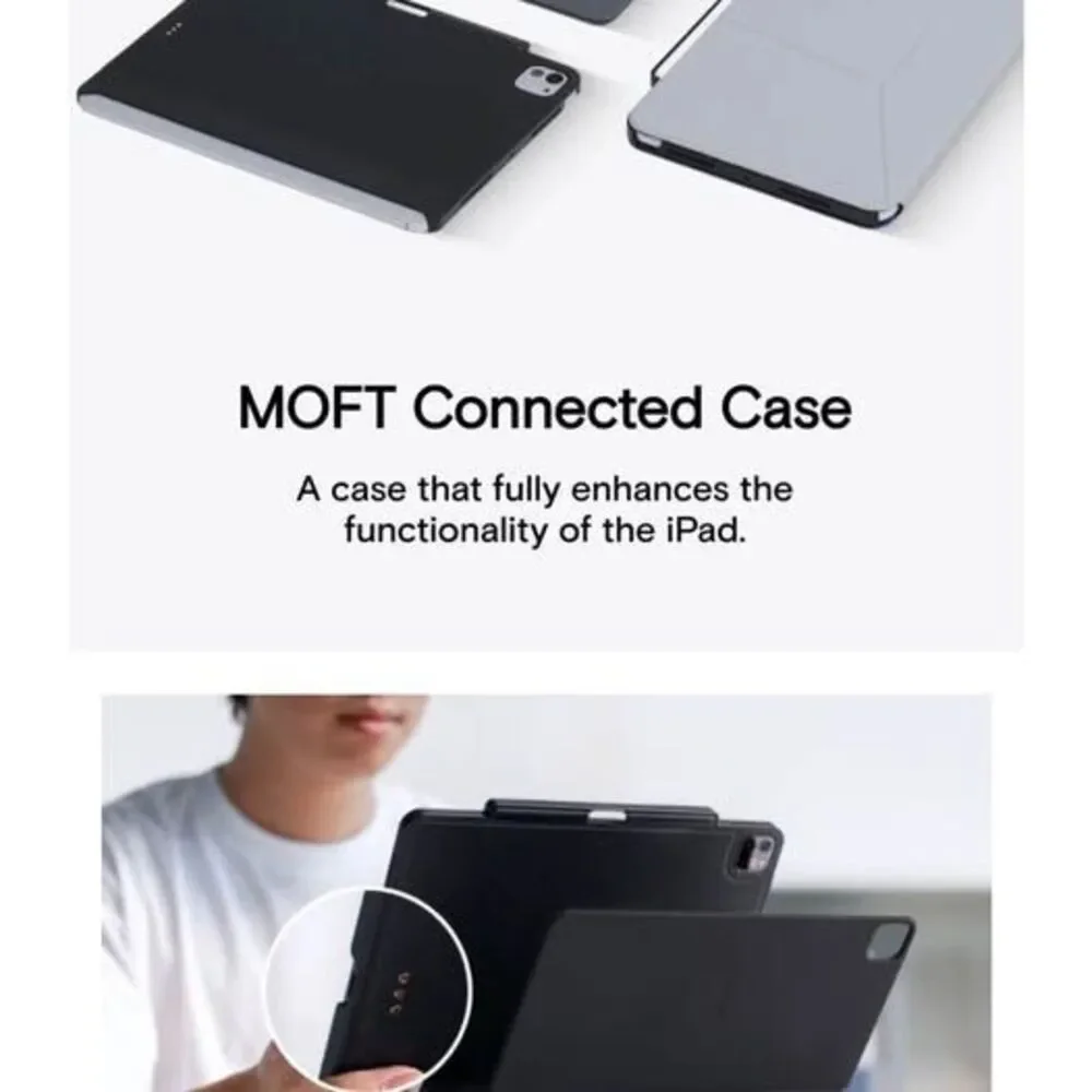 MOFT Connected Case for iPad Pro 13” (M4) – Magnetic, Slim, New/Open Box